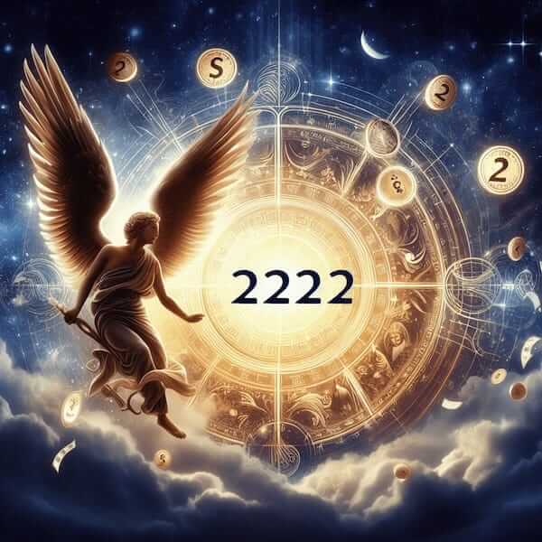 2222 angel number meaning money
