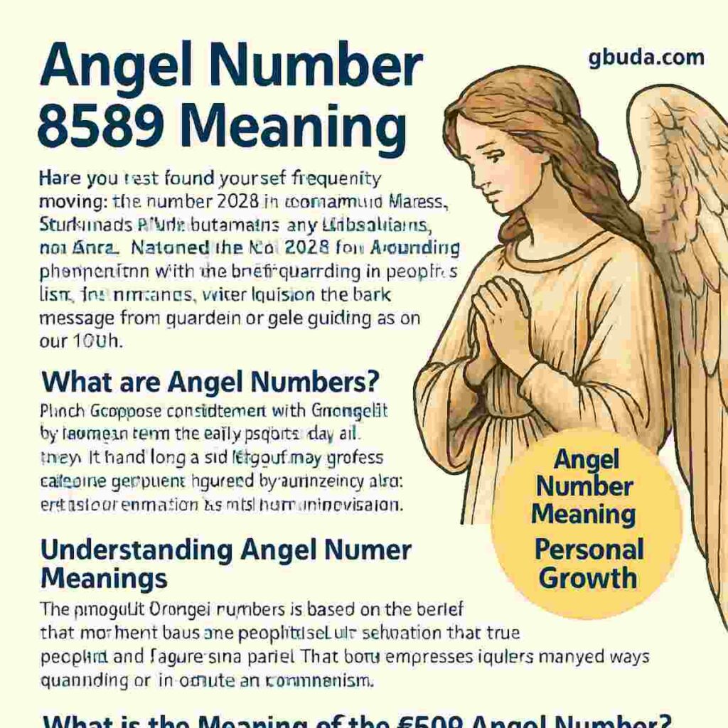 Angel number 8589 meaning – spiritual mystery, transformation, and divine life path insights