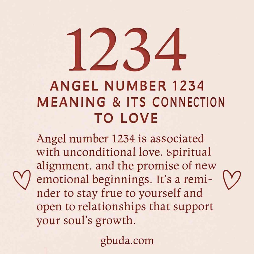 Angel number 1234 meaning in love – relationship alignment, emotional growth, and twin flame energy